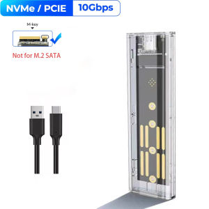 IRHASTA(IRhasta) | M2 SSD Case NVME SATA SSD Enclosure Tool Free 10Gbps M.2 to USB 3.2 Gen2 10gbps 5gbps Clear external SSD Storage Case Adapter