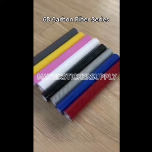 PREMIUM CAR 6D CARBON FIBER STICKER GLOSSY STICKER MOTOR (152CM-CUSTOM) PELEKAT Stickers MOTOR WRAPPING VINYL WRAP FILM