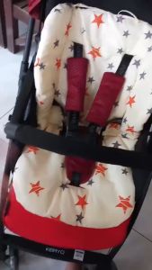 Universal Newborn Baby Cartoon Floral Stroller Seat Covers & Soft Thick Pram Car Cushion Pad