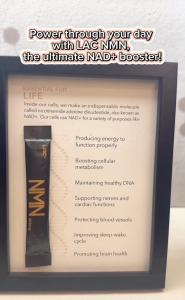 LAC ANTI-AGEING - NMN 450mg  Ultimate NAD+ Booster  เพิ่มระดับ NAD+ ในร่างกายเพื่อฟื้นฟูเซลล์และชะลอความชรา ต่อต้านริ้วรอย เพิ่มพลังงานระดับเซลล์ 30 powder sticks