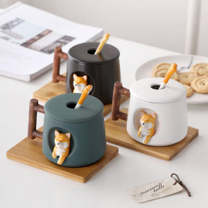 Men's & Women's Cute Ceramic Mugs with Creative Shiba Inu Design