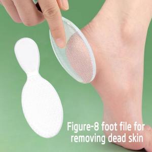 简素净 | Nano Glass Foot File Double Sided Foot Rasp Heel Smooth Scrubber Hard Dead Skin Callus Remover Pedicure Foot Care Tools 1PCS