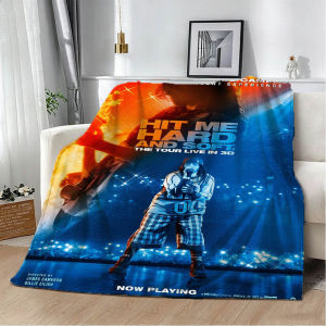 Bandai | Album E-EilishS Music Singer B-Billier-S Flannel Blanket Soft Throw Blanket Art For Home Decor Bedroom Bed Sofa Picnic Fan Gifts