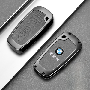 เคสกุญแจรถยนต์ BMW เข้ารูปโลหะแบบใส่ได้สำหรับรุ่นเก่า X1 1 Series 3 Series 5 Series 6 Series X5 X6 Z4 E90