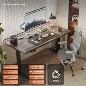 Loctek | Dual Motor Smart Adjustable Desk Wood