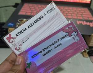 name sticker | subject sticker | label sticker | character design | waterproof | customized