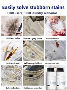 MONLEYTA | Monleyta Laundry Bleach Restorer For White Clothes Instant Whitening Effervescent Tablet No More Manual Scrubbing Or Washing