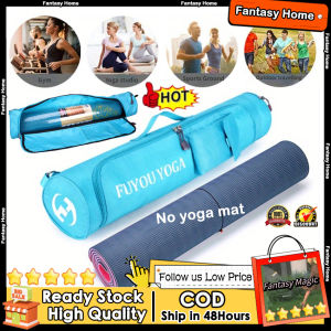 👍Ready Stock+COD👍Thickened Yoga Mat Storage Bag Backpack With Zipper And Padded Shoulder Strap