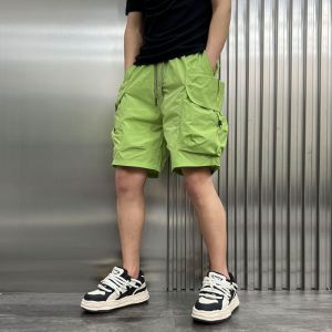 Quần Short Nam Mùa Hè Thoáng Khí Nhanh Khô Thể Thao Đa Năng Thời Trang Túi Lớn Quần Dài Năm Inch Rộng Rãi