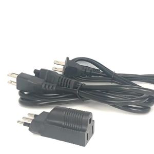 1pc Italy Male Plug to USA AC Nema 5-15R Female Power Adapter US 3 Prong to Italy Travel Plug Connector