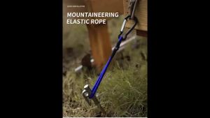 2/4 Pcs Outdoor Elastic Tent Guy Lines with Buckle Camping Tarp Awning Rope Tie Down Straps for Canopy Tent Accessories