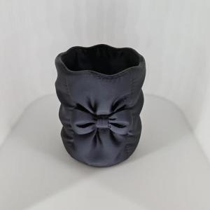 {YY30} Plastic Makeup Brush Holder With Cute Bow Large Capacity Perfect For Vanity Daily Makeup Storage Travel Use