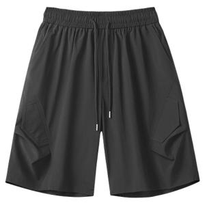 OUMULONG | Black Ice Silk Quick Drying Thin Short Pants
