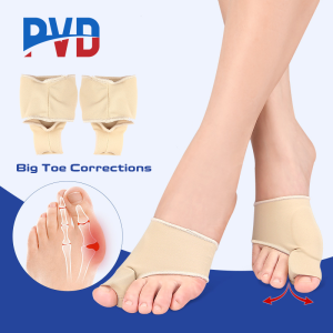 PVD 1 Pair Toe Separator Hallux Valgus Bunion Corrector Orthotics Feet Foot Bone Thumb Adjuster Correction Soft Pedicure Socks Bunion Straightener