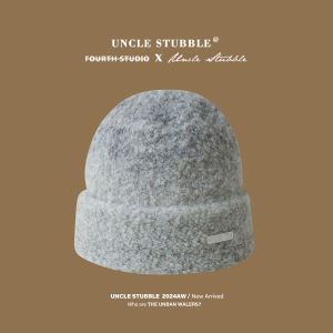 Fall and Winter Atmosphere Gradient Knitted Hat Soft Glutinous Warm Pullover Cap Pile Heap Cap Mens and Womens Fashion All-Match Wool Hat