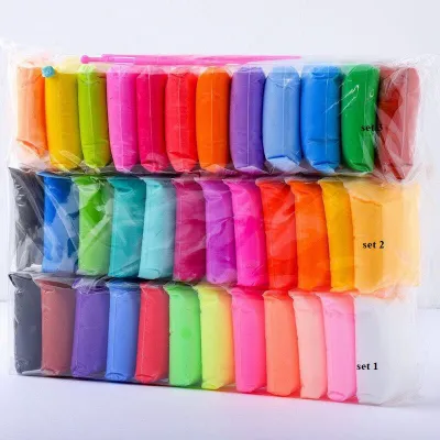 Đất nặn nhật đất set tự khô lốc 12 màu an toàn cho bé tạo hình