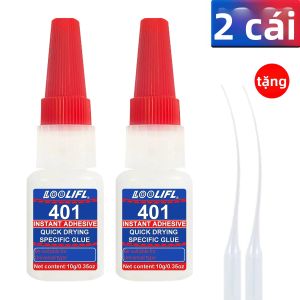 LOOLIFL | Keo Dán Tức Thì Loolifl 401 Siêu Chắc Khô Nhanh Dạng Lỏng Dùng Cho Kim Loại Thủy Tinh Gốm Nhựa - 1-7 Tuýp. Độ Bám Dính Mạnh Mẽ Cho Các Sản Phẩm Thủ Công DIY.