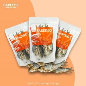 Harley’s Dehydrated Sardines Pet Treat - Omega-3 Rich Snack