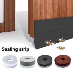 100cm Door Bottom Sealing Strip PVC Self-Adhesive Windshield Weather Strip Anti Collision Dustproof Soundproof Strip