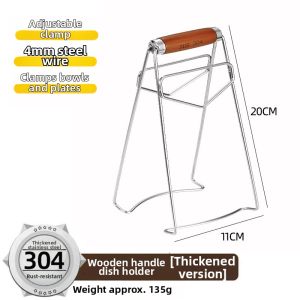Non-slip 304 Stainless Steel Heat-resistant Kitchen Tongs