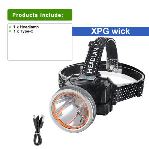 5000000LM Strong Light Headlight USB Rechargeable Multifunctional 3 Mode Outdoor Fishing Light High Power Outdoor Camping Head