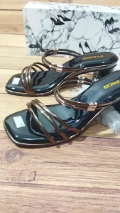 EVENCIO Sepatu Wanita Sandal Wanita Heels 5cm A02 TEMBAGA