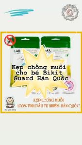 Kẹp chống muỗi Hàn Quốc Bikit Guard cho bé chiết xuất tinh dầu thiên nhiên