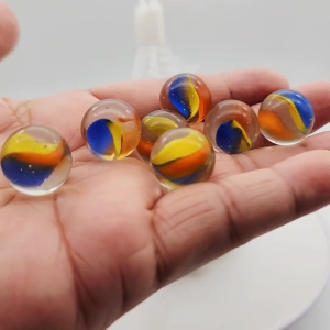 ลูกแก้ว ตาแมว16 มิล เกรด A - ลูกแก้ว ตาแมวดอกมะเฟือง บรรจุ 65 ลูก แก้ว แท้ไม่ ลูกกลมมาตรฐาน สะสม ใช่งานภายนอกได้ ขนาด เด็กเล่น