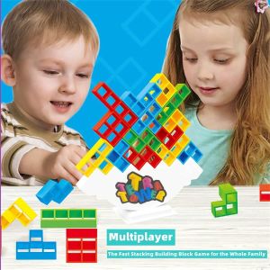 FUNToy 32PCS Mainan Edukatif Anak Balancing Block Tetris Tetra Tower Games Fun Balok Susun