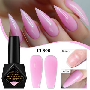 10ml Quick Extension Nail Gel Polish Clear Nude Pink Self Leveling Construction UV Gel Varnish Semi Permanent Nail Supplies DIY