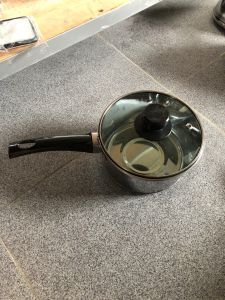 PANCI SAYUR STAINLES/PANCI KUAH SOP TUTUP KACA 16CM PROMO MURAH COD