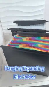 Hanging Expanding File Folder 13/25 Pockets Desk Paper Document Organizer A4 Suspension Folder