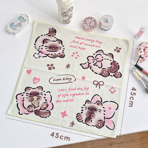 Cute Kitten Hundred Patch Bean Bag Cosmetic Bag Magic Adhesive Cloth Camera Liner Bag Mirrorless Camera Lens Cosmetics Bag Female