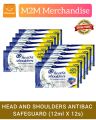 HEAD AND SHOULDERS ANTI DANDRUFF SHAMPOO ANTIBAC WITH SAFEGUARD (12ml X 12s) SACHET. 