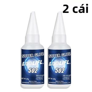 LOOLIFL | Keo Dán Siêu Nhanh Trong Suốt Độ Bám Dính Mạnh Dùng Cho Đồ Thủ Công Đồ Chơi Kim Loại Cao Su Thủy Tinh Gỗ Gốm Sứ Da - Keo Sửa Chữa Đa Năng Khô Nhanh Kết Dính Mạnh