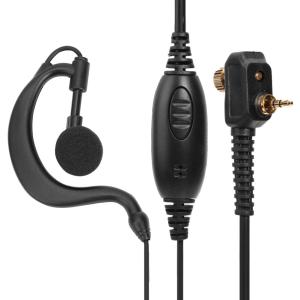 VODOOL 1 Pin G Shape Earpiece Headset PTT Mic for Tetra MTP850 MTS850
