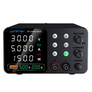 30V 10A Laboratory Power Supply 60V 5A Voltage Regulator with Three Data Stores OCP Short Circuit Warning Preset Voltage Current