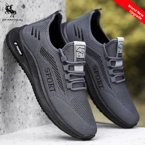 Mens Anti-Slip Work Shoes Soft Sole Flying Weave Casual Shoes