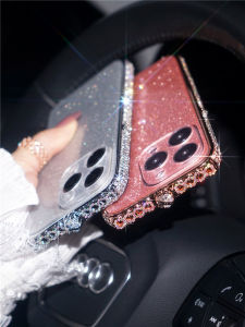 หรูหราเต็มรูปแบบiphone 15 Pro Maxกรอบหัวใจanti-fallป้องกัน เปลือกหอย สําหรับapple 14 13 Pro 12 High End 15 Pro 11 Glitter