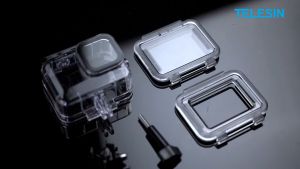 TELESIN Dive Case Waterproof Housing Skeleton Backdoor for GoPro HERO 13 12 11 10 9 BLACK