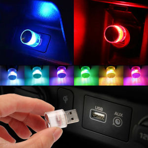 ไฟ USB สีสันสดใสแสดงบรรยากาศแบบ USB สำหรับตกแต่งภายในรถยนต์โคมไฟ DIY ขนาดเล็กเย็นแบบพกพาอเนกประสงค์แฟชั่นของขวัญดิสโก้