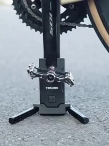 TOSUOD | TOSUOD Bicycle Portable Footrest Mountain Road Bike Folding Crank Parking Rack Portable Bicycle Stand