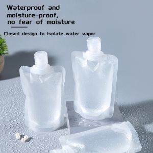 10pcs 30ml/50ml/100ml Travel Portable Liquid Bag Bottle Pouch Lotion Cosmetics Sealed Bag Fluid Makeup Pouch