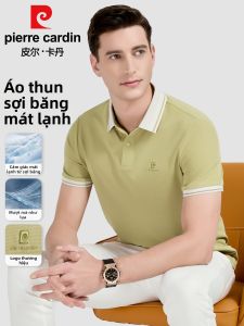 Pierre Cardin | Áo thun nam tay ngắn lụa băng cổ bẻ thoáng mát