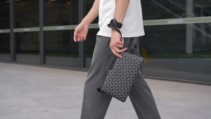 Tas Tangan Clutch Hand Bag Pria Cowok Dompet Tangan Besar Tipis Serbaguna Import Bahan Kulit PU Terbaru Elegan