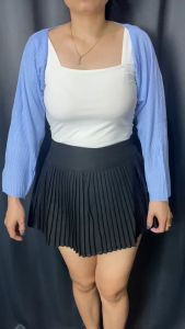 Toply Shop: Cardigan Crop Long Sleeve Rajut Premium