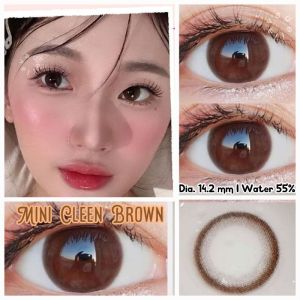 Softlens Mini Cleen Brown Dia.14.2 mm Normal & Minus ( -0.50 s/d -10.00 ) Bisa Beda Minus Soflens By Kitty Kawaii Natural Look