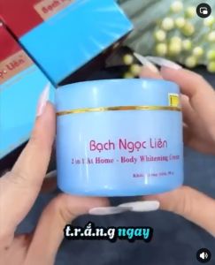 Chính hãng-Kem Dưỡng Trắng Da Body Bạch Ngọc Liên xanh 90gr
