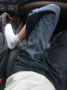 กางเกงขาสั้นผ้ายีนส์ทรงหลวมเอวสูงสไตล์อเมริกันย้อนยุคสำหรับผู้หญิงในช่วงฤดูร้อน กางเกงขายาวทรงตรงทรงสลิมฟิต 7 ฟุต