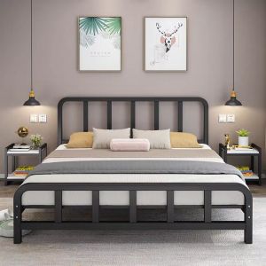 Iron bed frame Metal bed frame Stainless steel double bed frame Heavy iron bed Queen size bed frame Bedroom iron bed